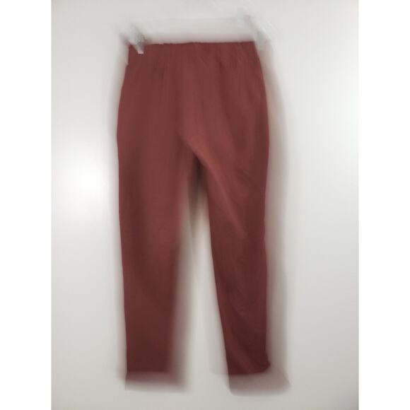 (F5) Joie Paper Bag Womens Pants Size M Pull on Elastic Waist Red Brick - Picture 4 of 8